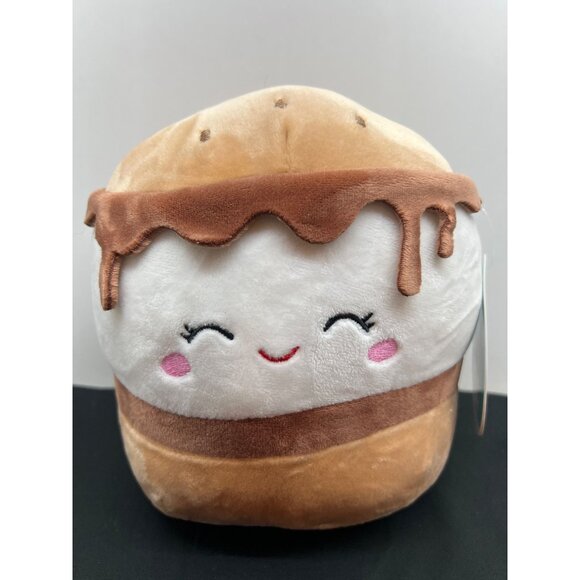 Original Squishmallows Carmelita The SMores Dessert Plush Toy 7" Beige & White - Picture 1 of 8